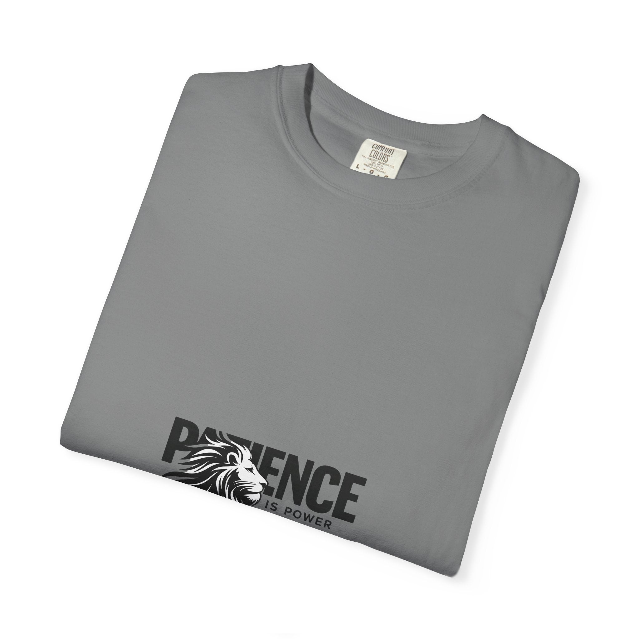Patience Is Power Lion Graphic T-Shirt