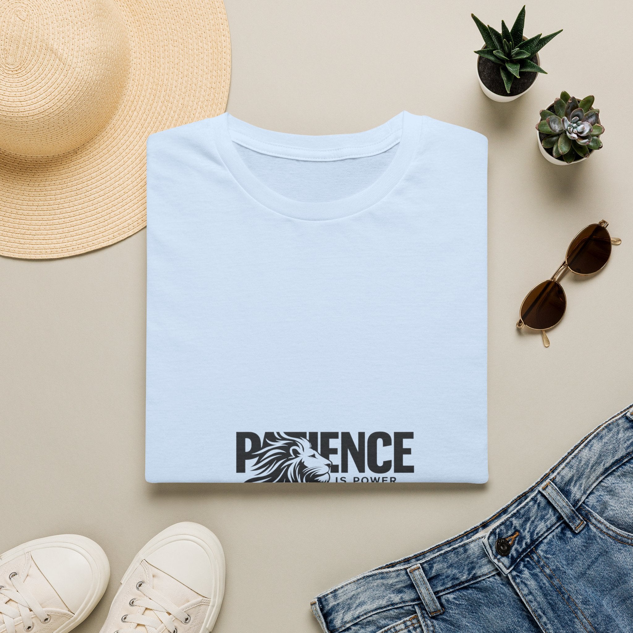 Patience Lion T-Shirt — Inspirational Graphic Tee