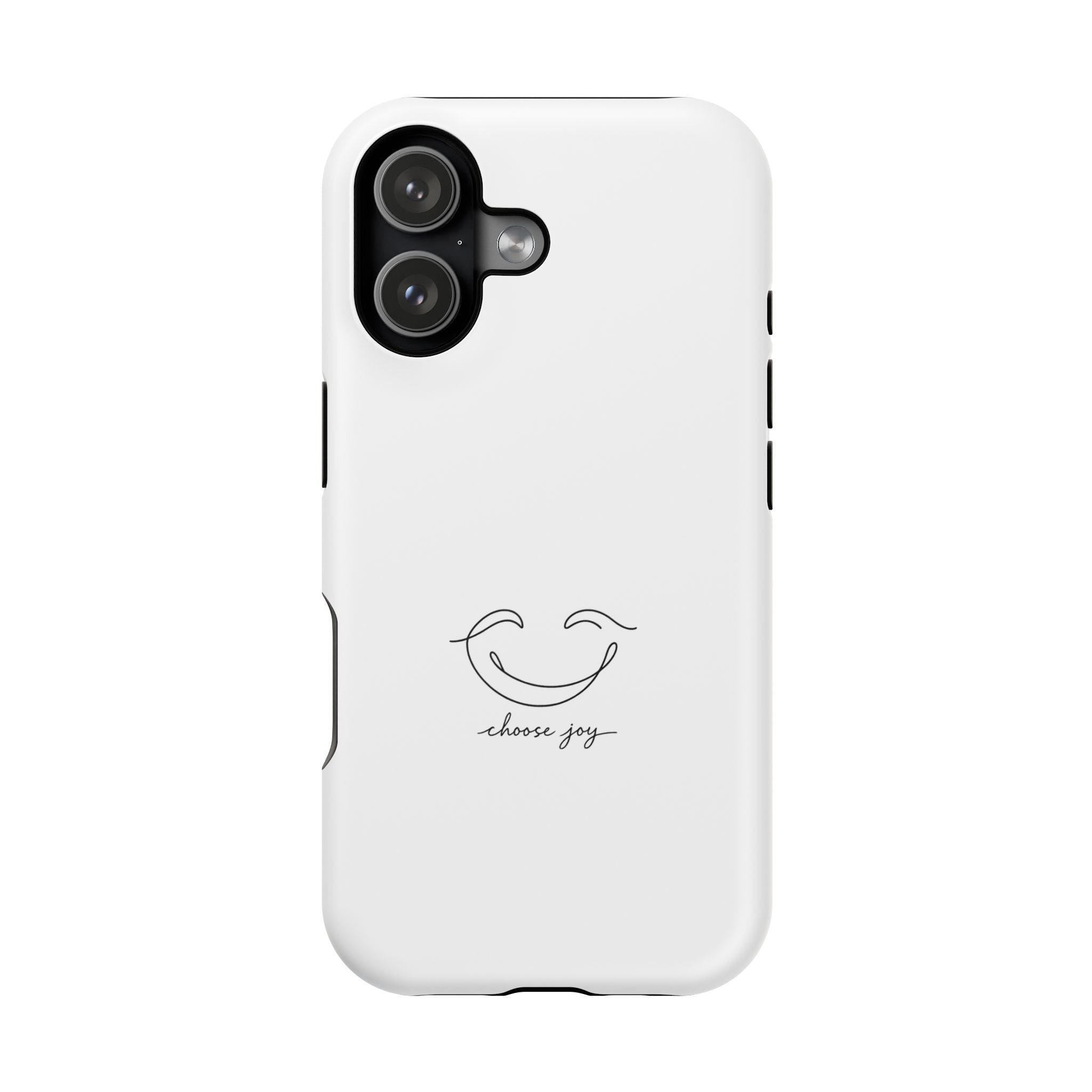Phone Case — Minimal "Choose Joy" Magnetic Impact-Resistant Protective Case