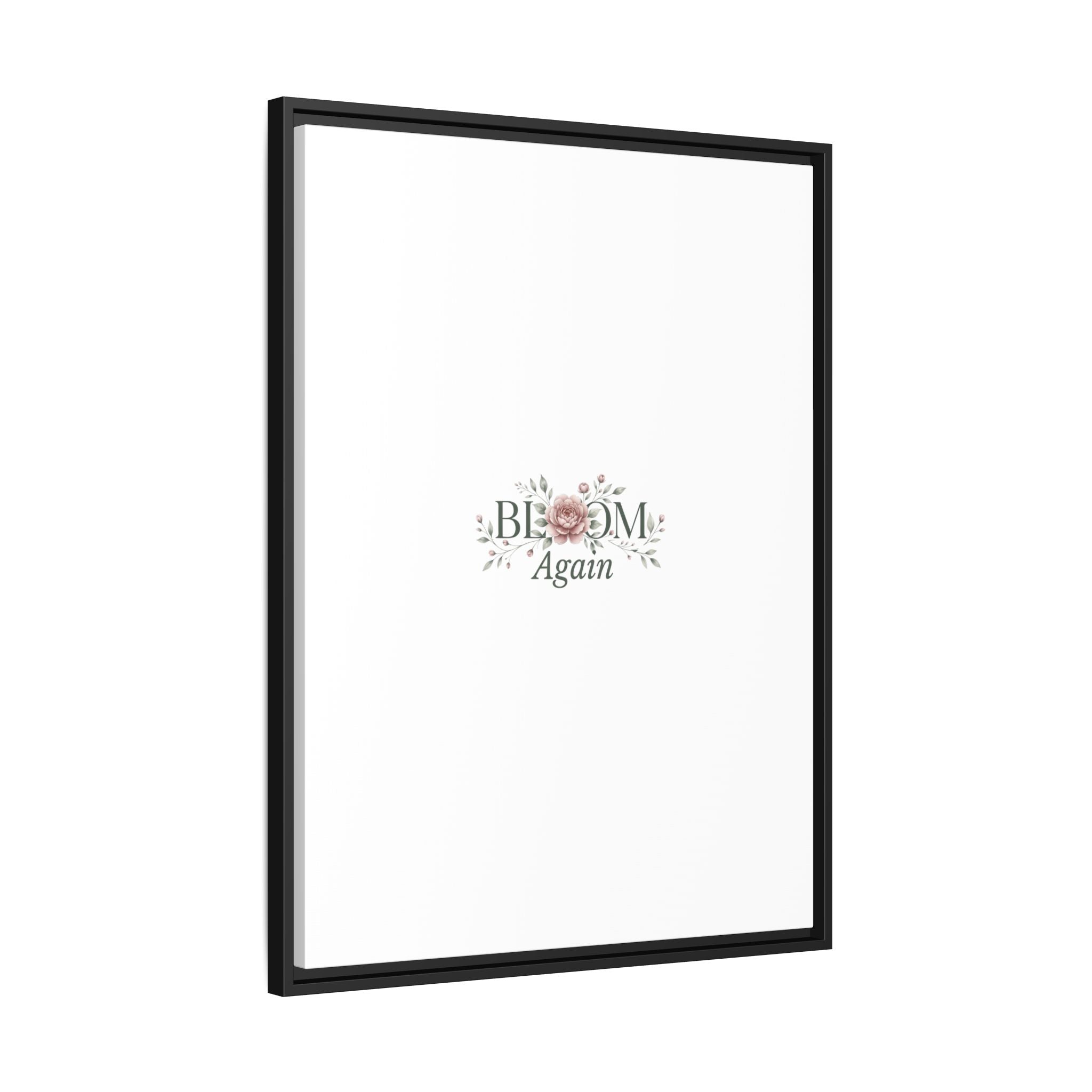 Bless Me Again Floral Matte Canvas Print, Framed Wall Art