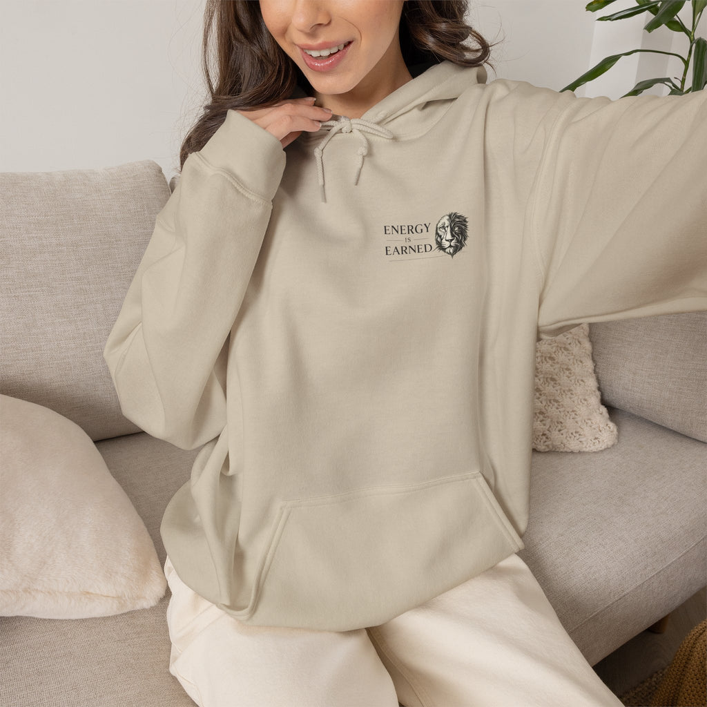 Minimal 'I’m Fine, I’m Not' Hoodie with Subtle Face Graphic