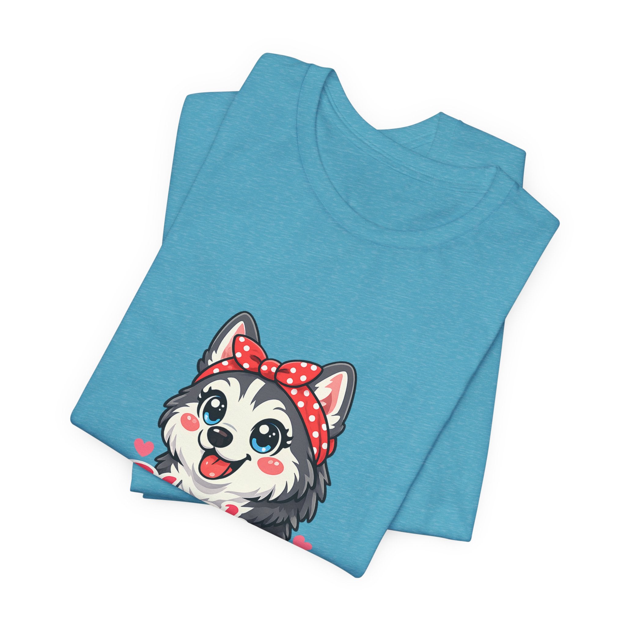 Husky Mom T-Shirt — Cute Cartoon Husky Mom Tee