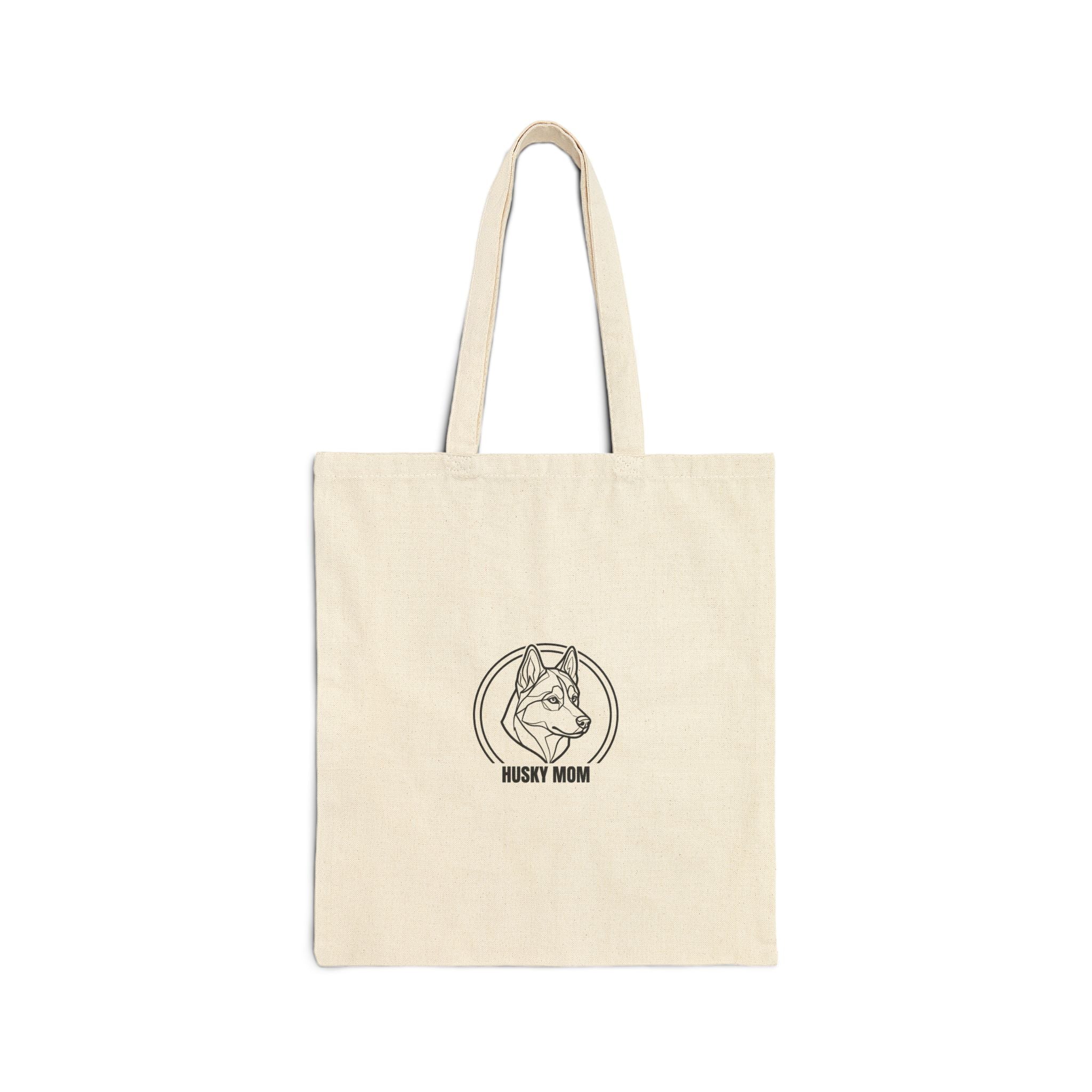 Tote Bag — Husky Mom Canvas Tote (Siberian Husky Dog Lover Gift)