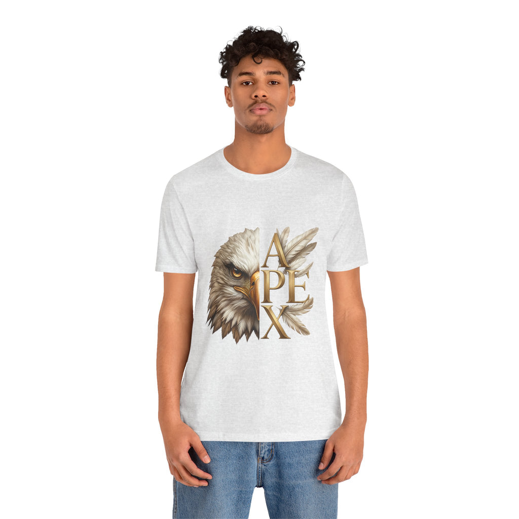 Apex Eagle T‑Shirt — Majestic Eagle Head with 'APEX' Gold Lettering