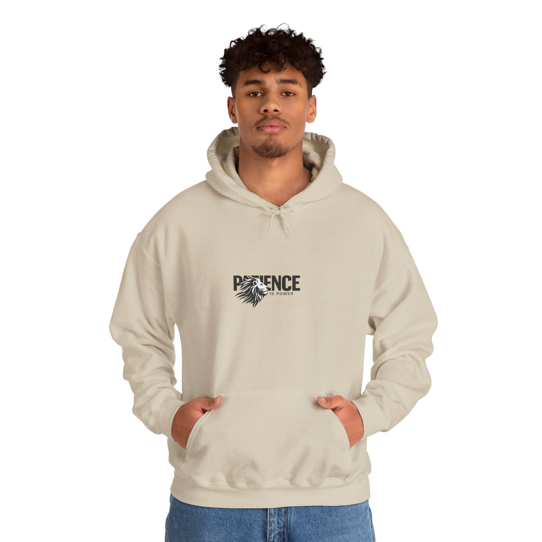 Patience Floral Hoodie — Minimalist Inspirational Graphic Sweatshirt