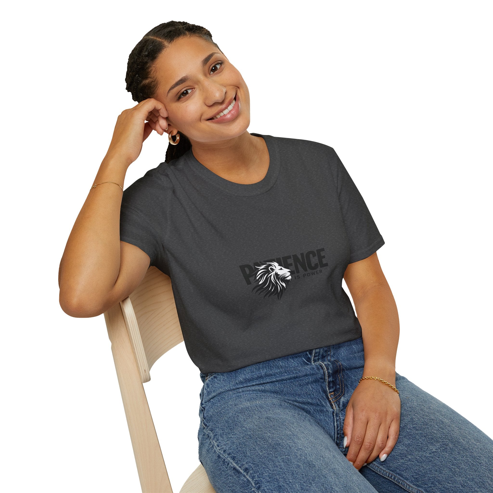 Patience Is Power Lion T-Shirt — Motivational Graphic Tee