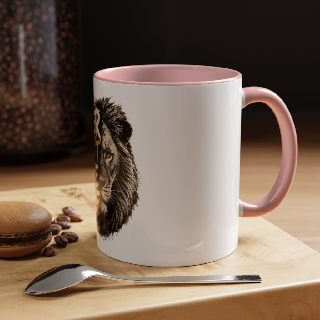 Power Doesn't Prove Itself Lion Accent Coffee Mug — Motivational 11/15oz Gift