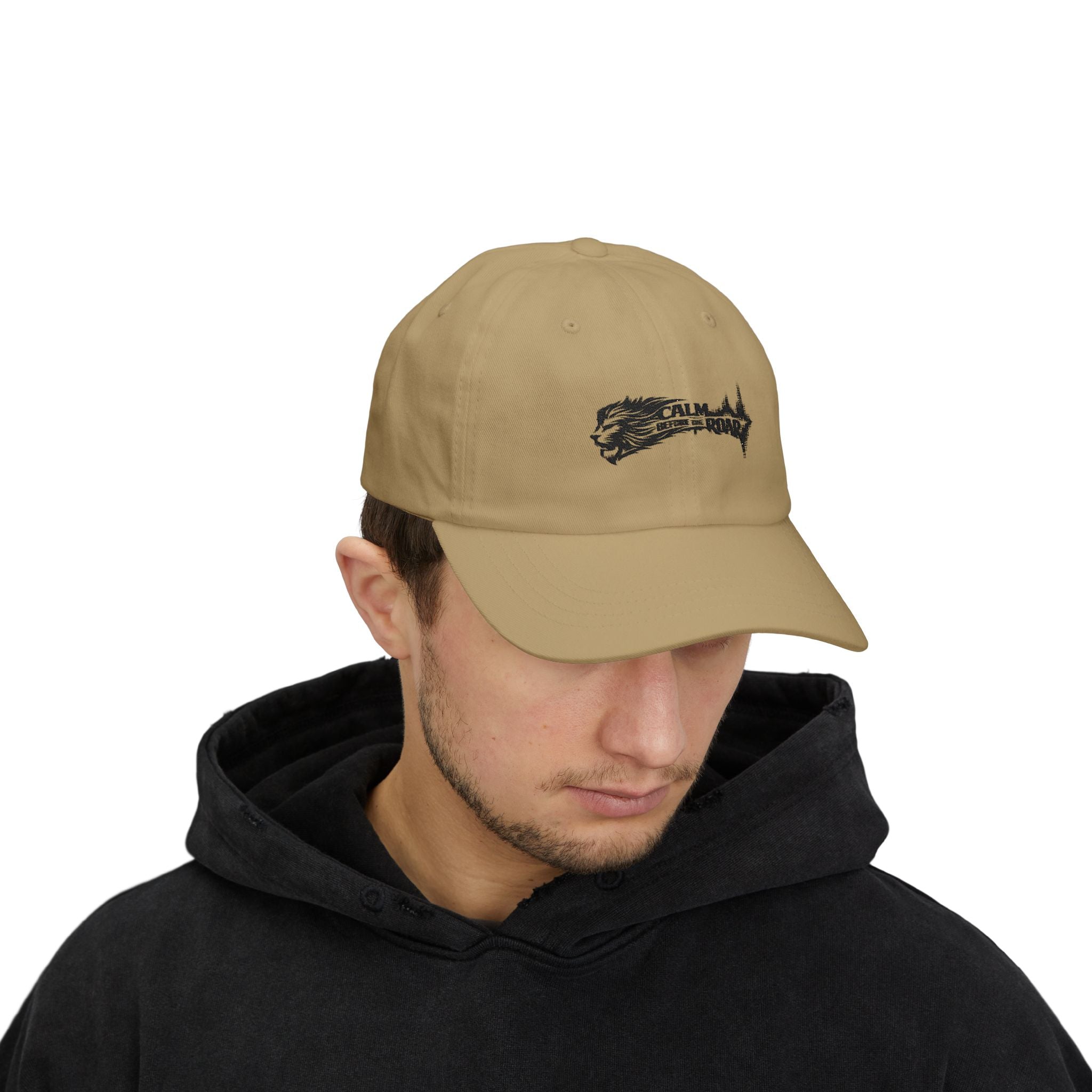 Dad Cap — 'Calm Before the Roar' Lion Graphic Baseball Hat