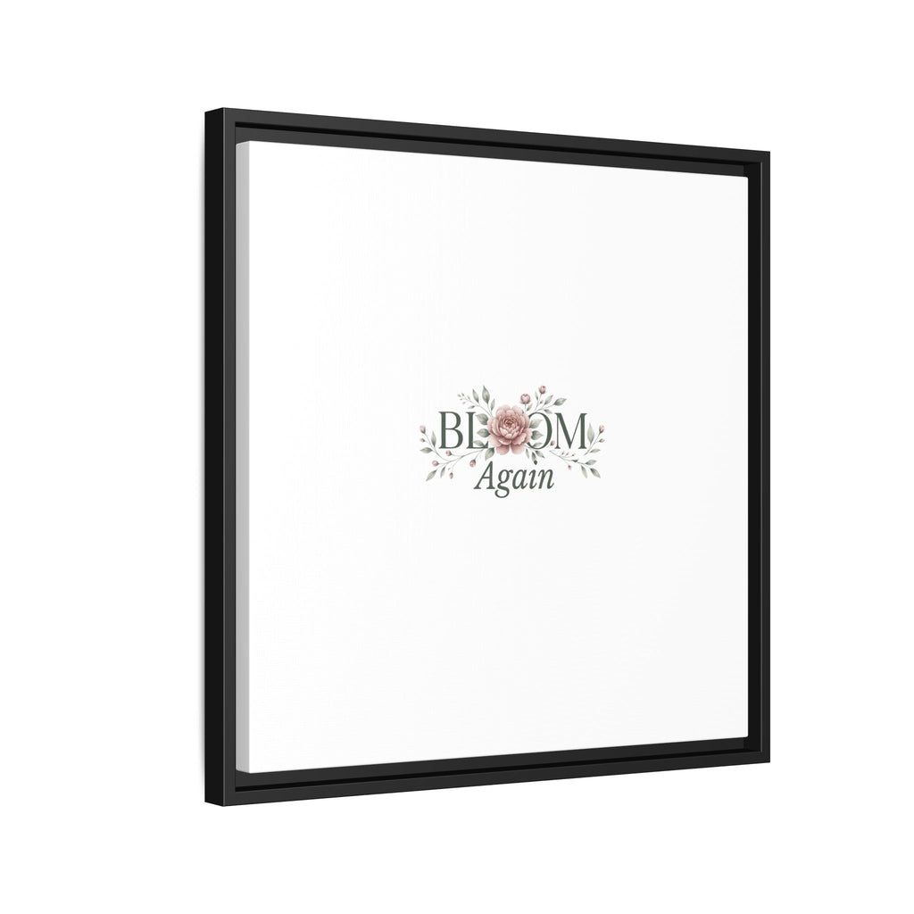 Bless Me Again Floral Matte Canvas Print, Framed Wall Art