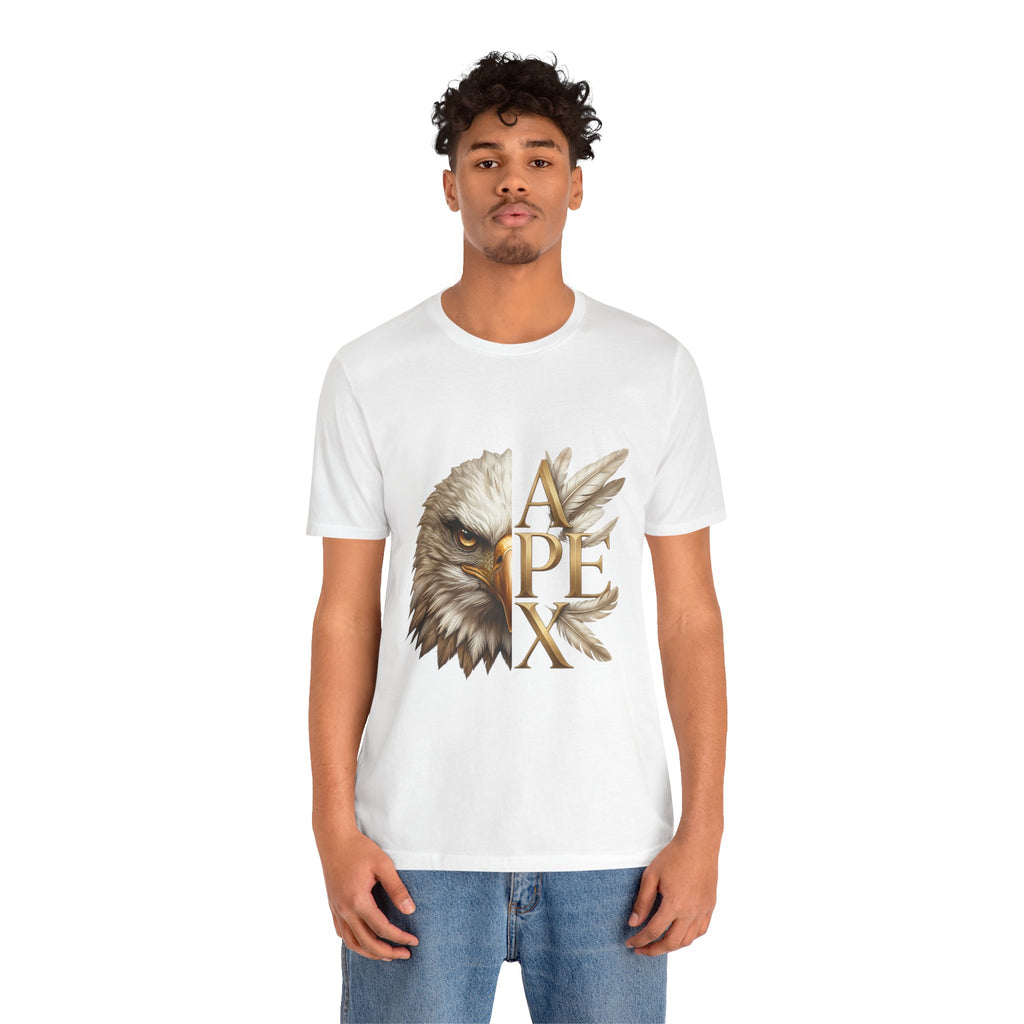 Apex Eagle T‑Shirt — Majestic Eagle Head with 'APEX' Gold Lettering