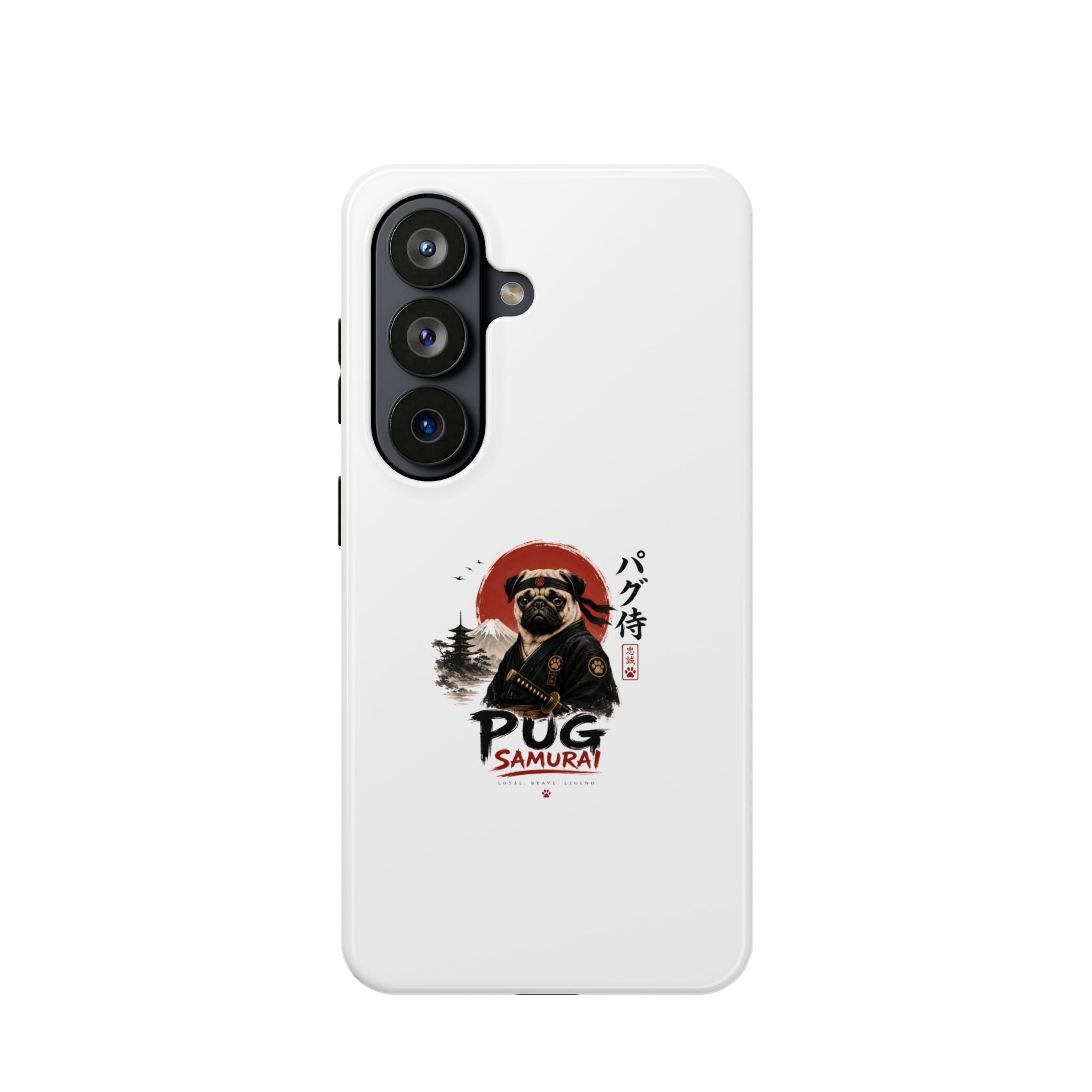 Pug Samurai Phone Case — Magnetic Impact-Resistant Protective Cover