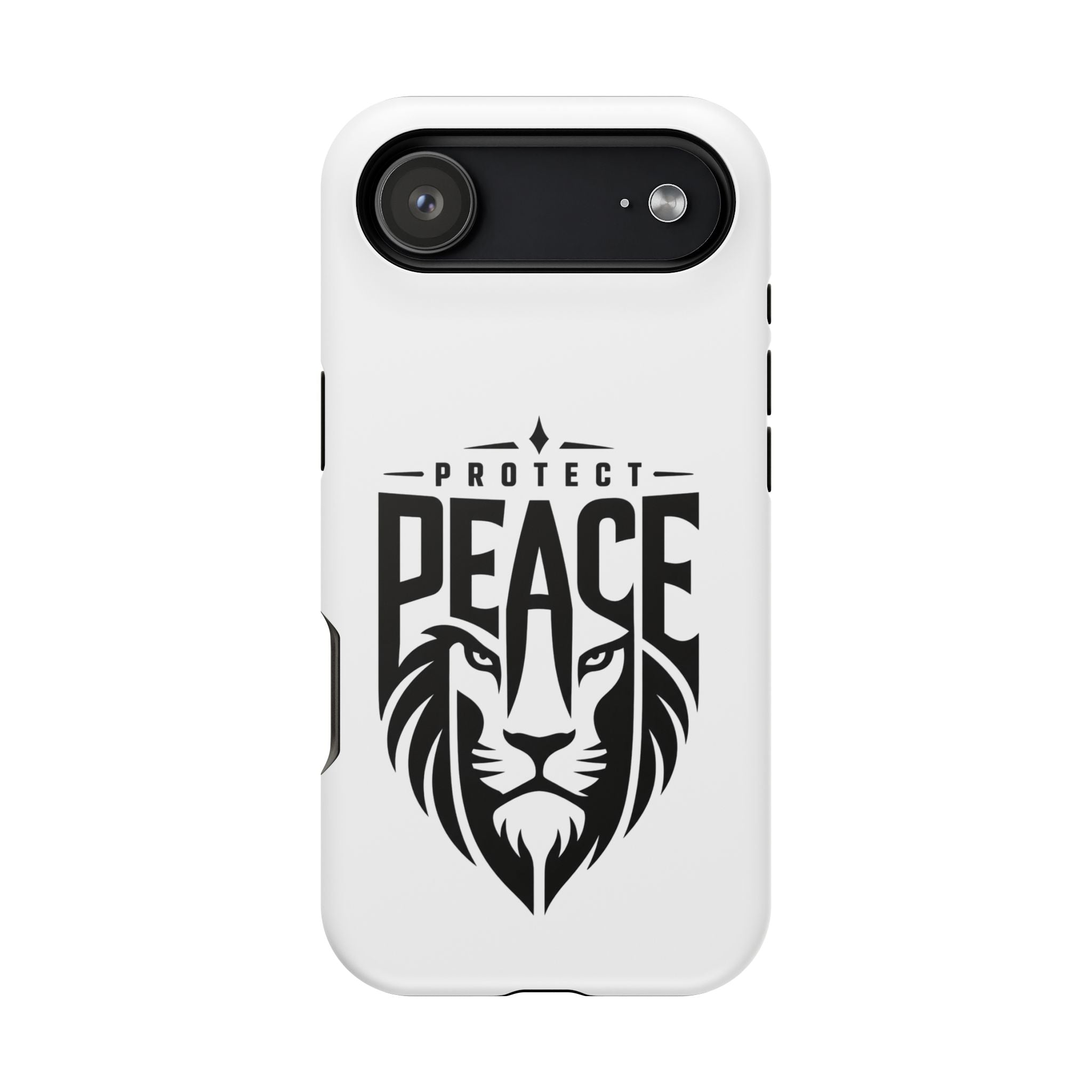 Phone Case — "Protect Peace" Lion Magnetic Impact-Resistant Case