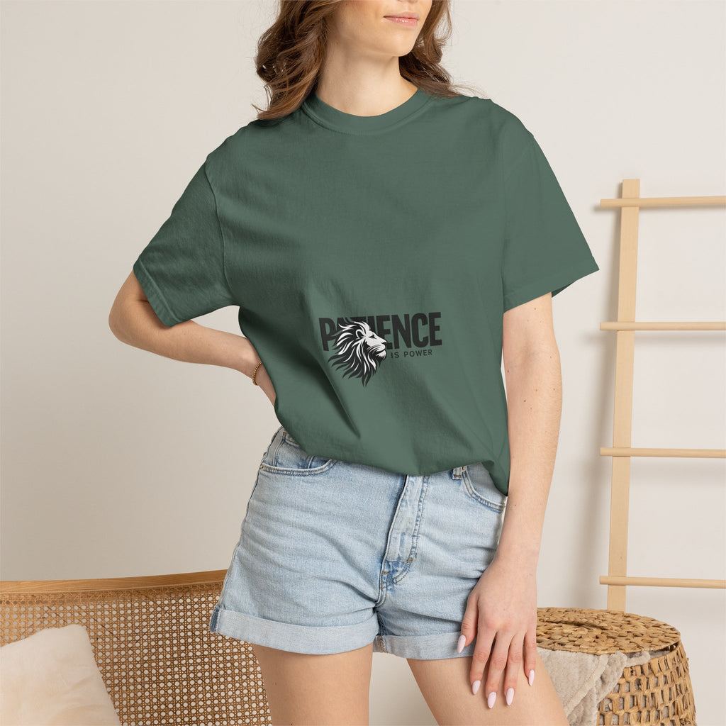 Patience Is Power Lion Graphic T-Shirt