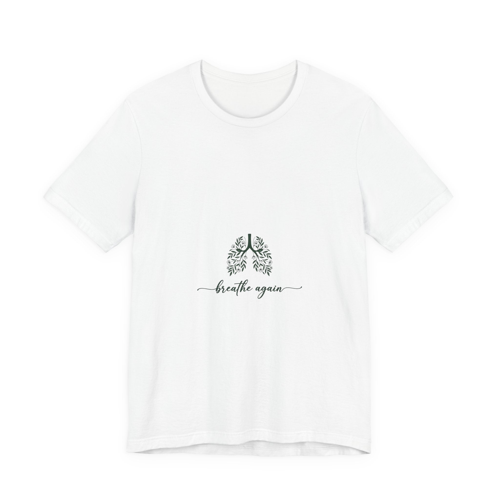 T-Shirt — 'Breathe Again' Botanical Lungs Tee