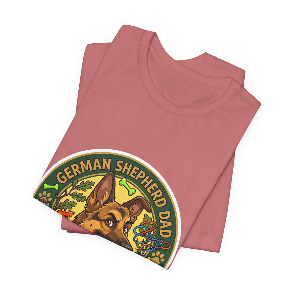 German Shepherd Dad T-Shirt — "German Shepherd Dad" Graphic Tee for Dog Lovers