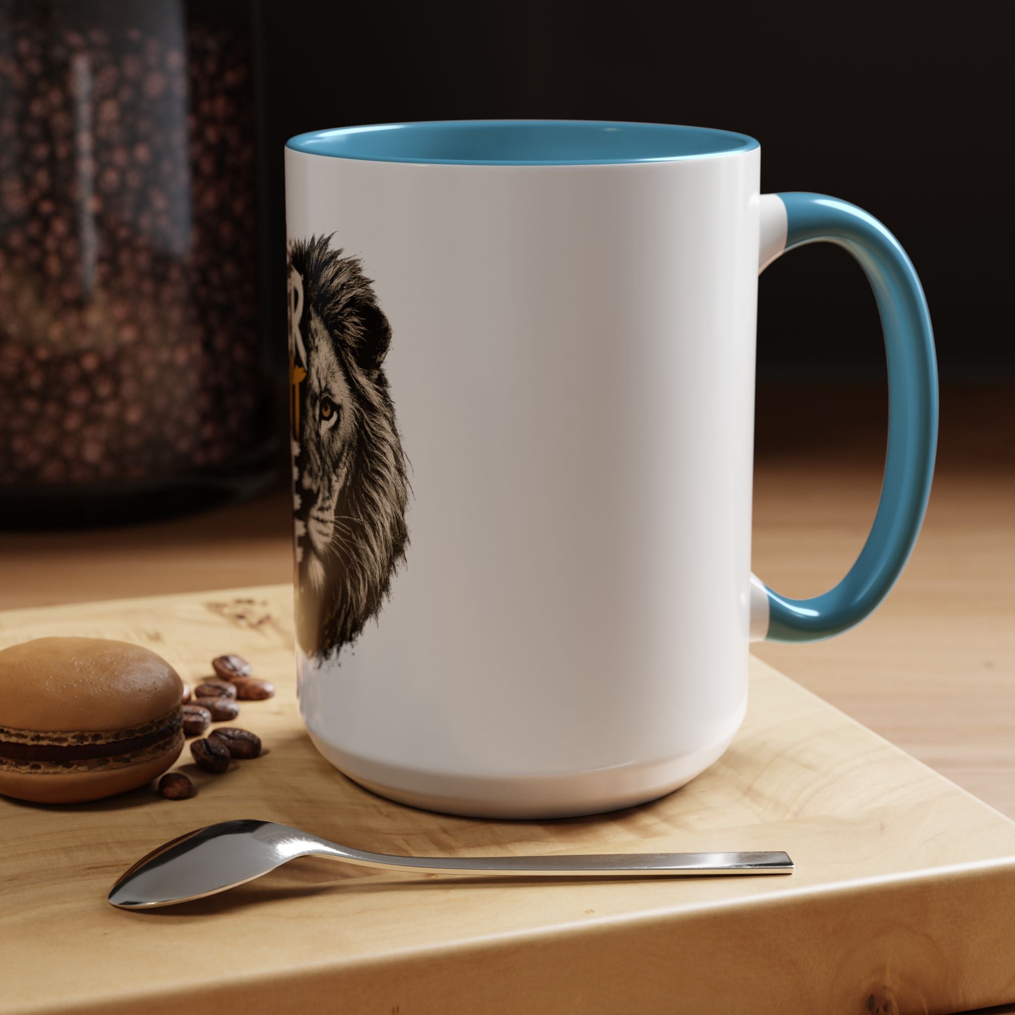 Power Doesn't Prove Itself Lion Accent Coffee Mug — Motivational 11/15oz Gift