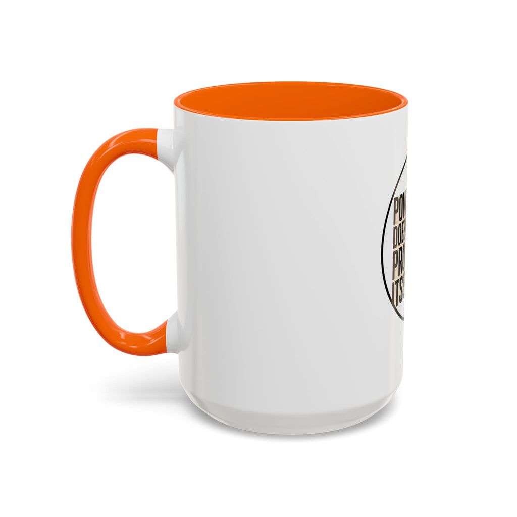 Power Doesn't Prove Itself Lion Coffee Mug — Motivational Accent Mug (11/15 oz)