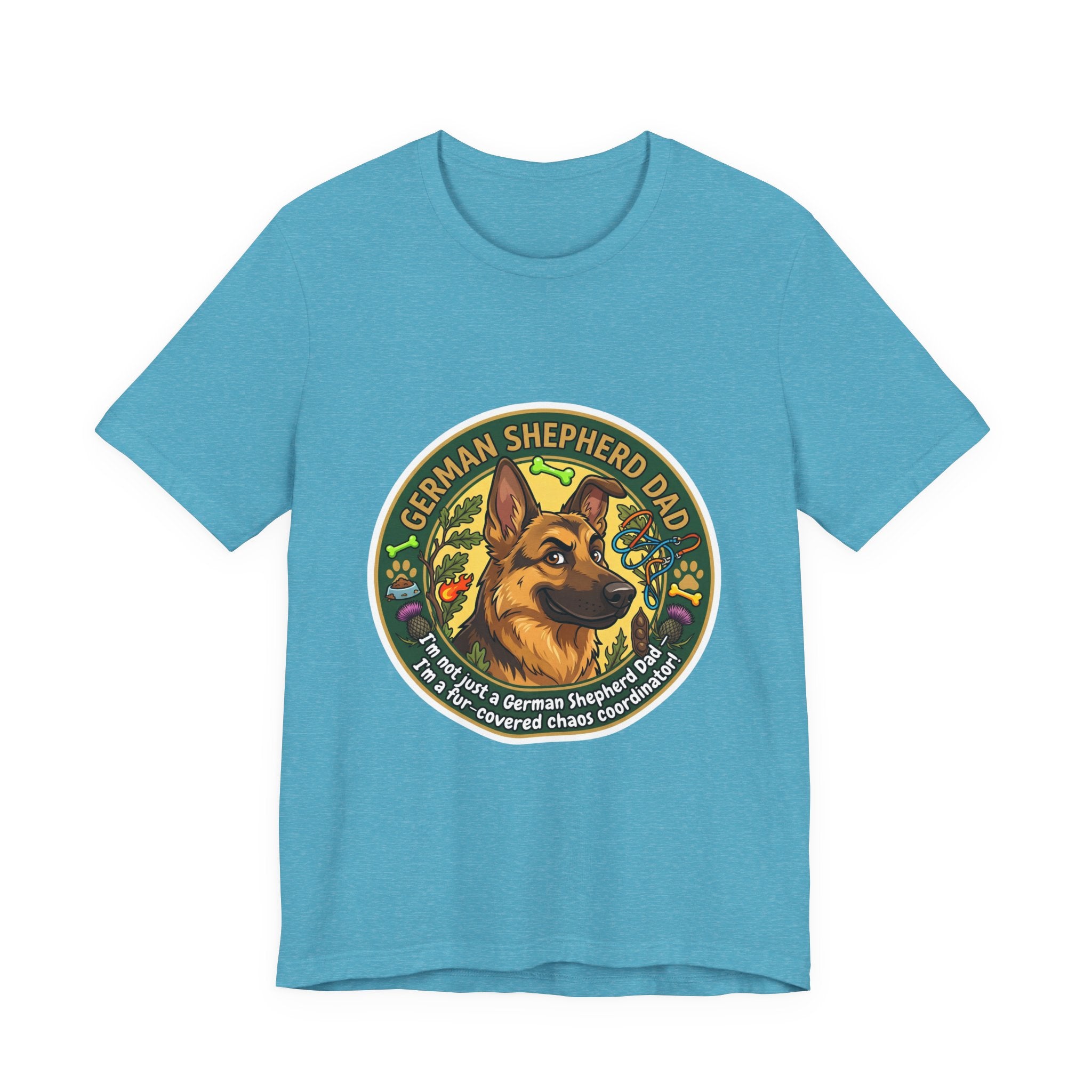 German Shepherd Dad T-Shirt — "German Shepherd Dad" Graphic Tee for Dog Lovers