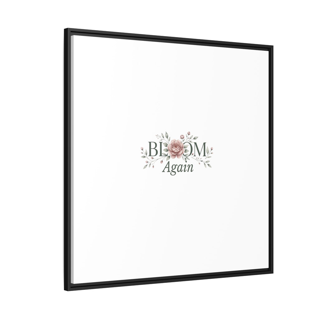Bless Me Again Floral Matte Canvas Print, Framed Wall Art