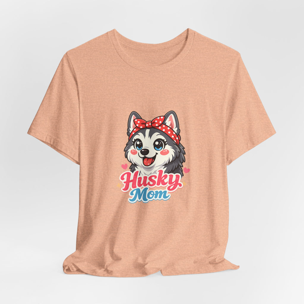 Husky Mom T-Shirt — Cute Cartoon Husky Mom Tee