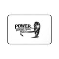 Desk Mat — "Power Doesn't Prove Itself" Lion Gaming & Office Mouse Pad