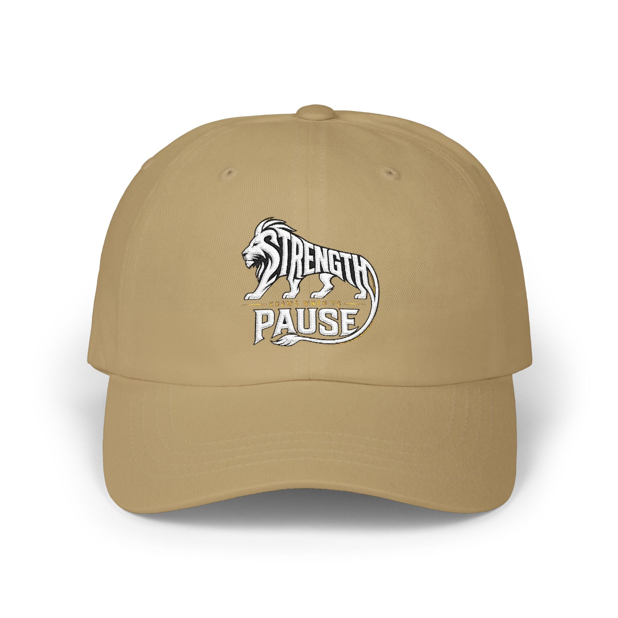 Dad Cap — 'Strength in Paws' Embroidered Bear Logo