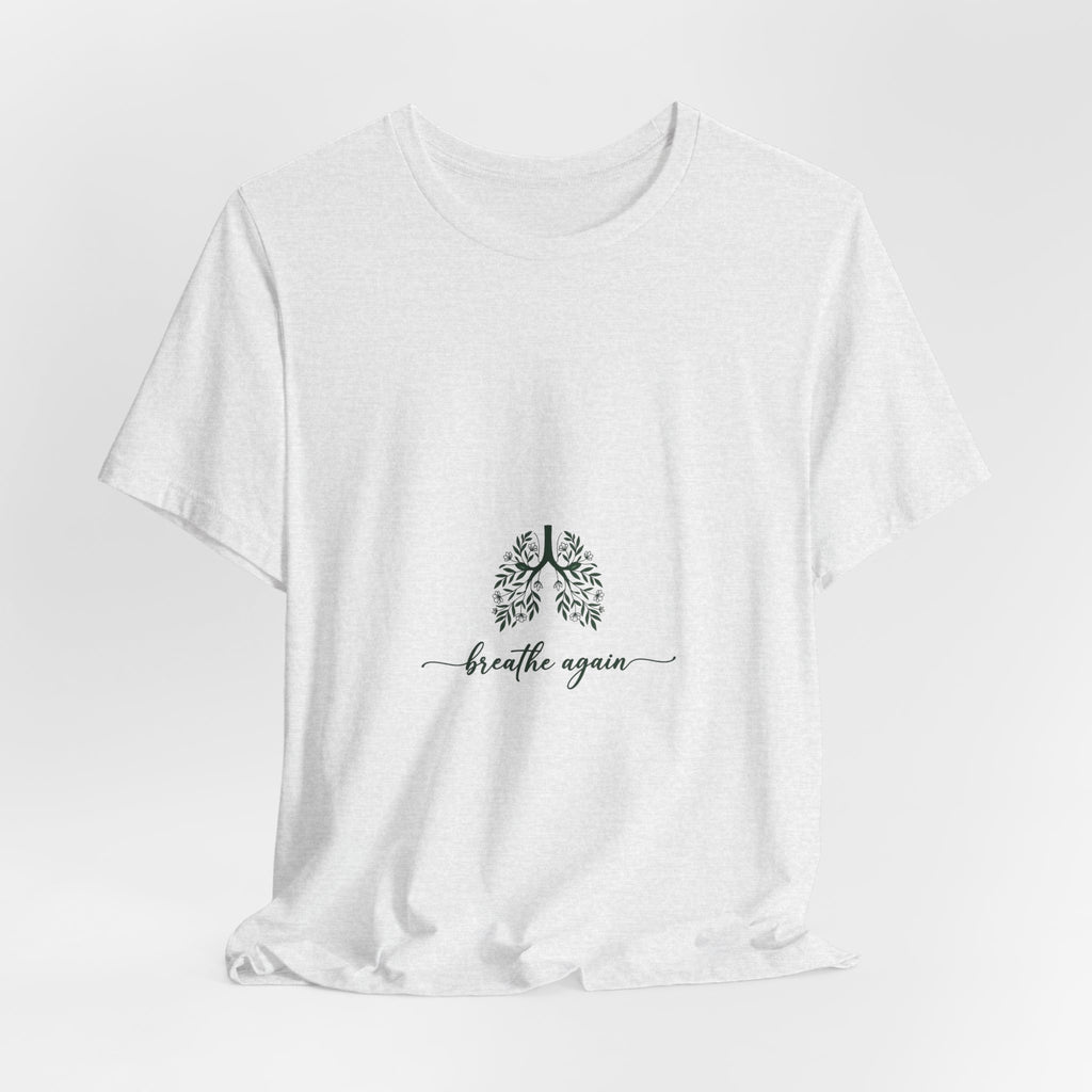 T-Shirt — 'Breathe Again' Botanical Lungs Tee