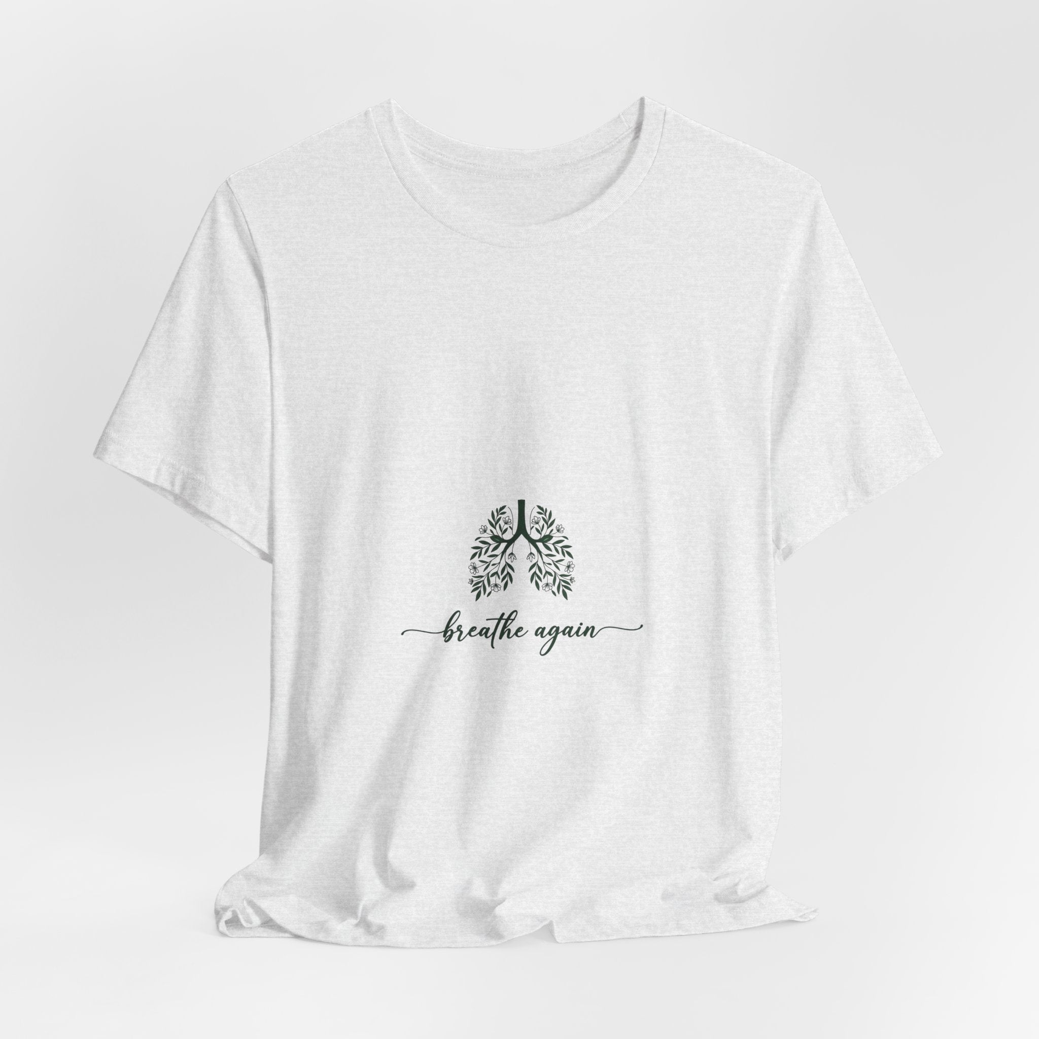 T-Shirt — 'Breathe Again' Botanical Lungs Tee