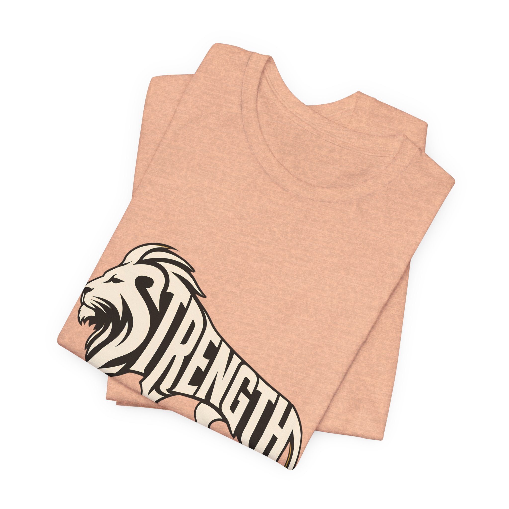 Strength In Pause T-Shirt — Lion Graphic Motivational Tee
