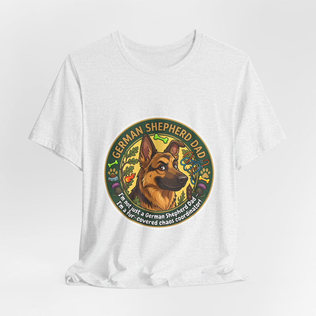 German Shepherd Dad T-Shirt — "German Shepherd Dad" Graphic Tee for Dog Lovers