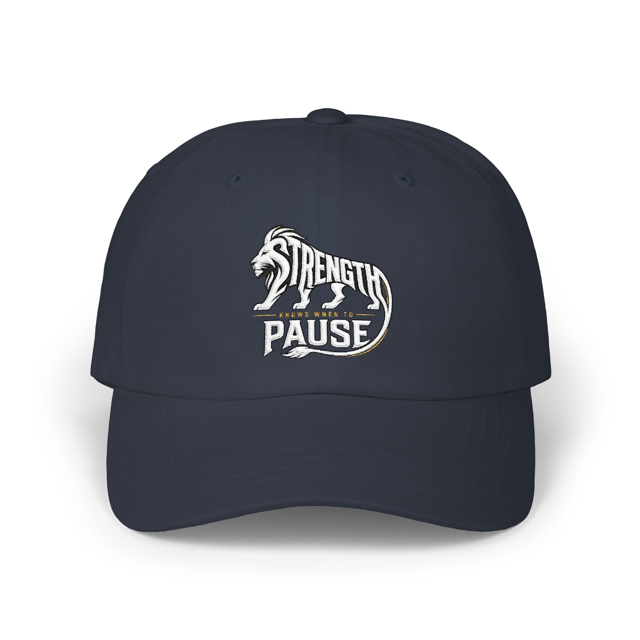 Dad Cap — 'Strength in Paws' Embroidered Bear Logo