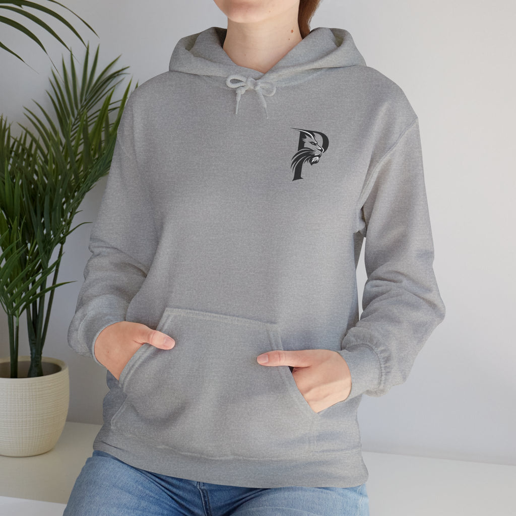 P Introductory Logo Hoodie — Minimalist Monogram Chest Print