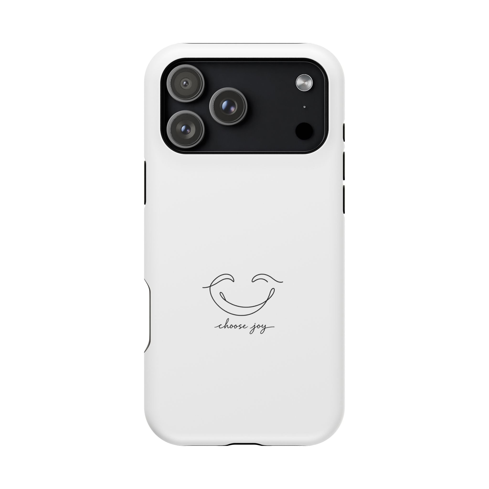 Phone Case — Minimal "Choose Joy" Magnetic Impact-Resistant Protective Case