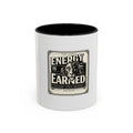 Energy Is Earned Lion Coffee Mug — Motivational Gym & Fitness Mug (11/15oz)