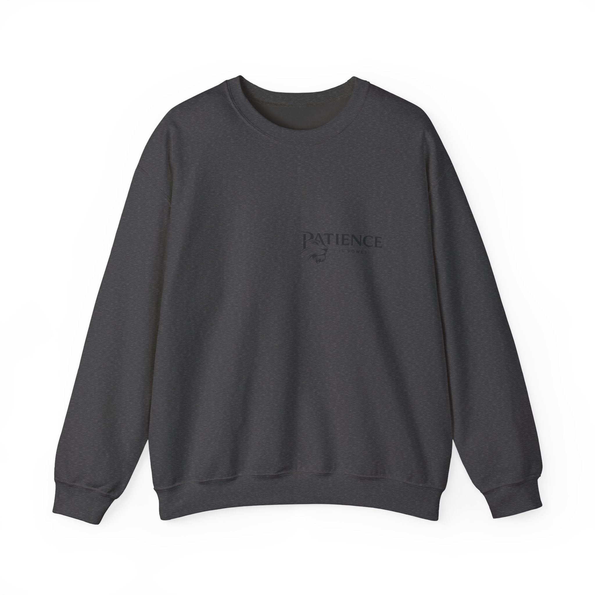 Patience Crewneck Sweatshirt — Minimalist Script Logo Pullover