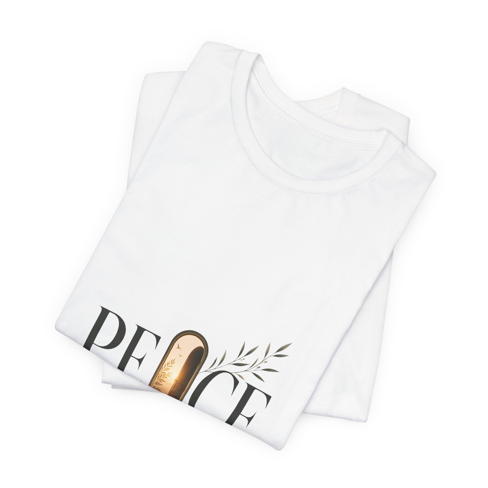 Peace Be With You T‑Shirt — Minimal Olive Branch Graphic Tee