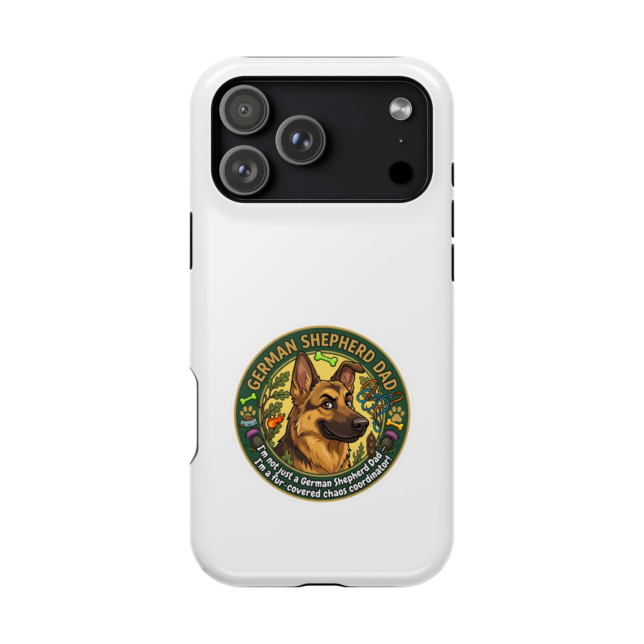 German Shepherd Dad Magnetic Impact-Resistant Phone Case