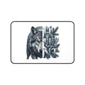 Hunt Wolf Desk Mat — Gaming/Office Mousepad with Wolf Illustration