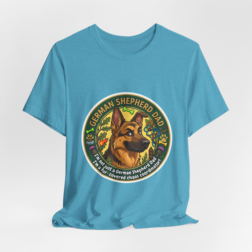 German Shepherd Dad T-Shirt — "German Shepherd Dad" Graphic Tee for Dog Lovers