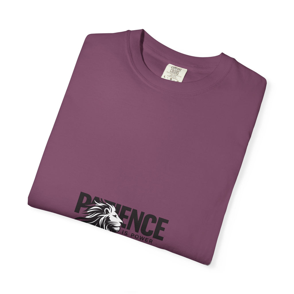 Patience Is Power Lion Graphic T-Shirt