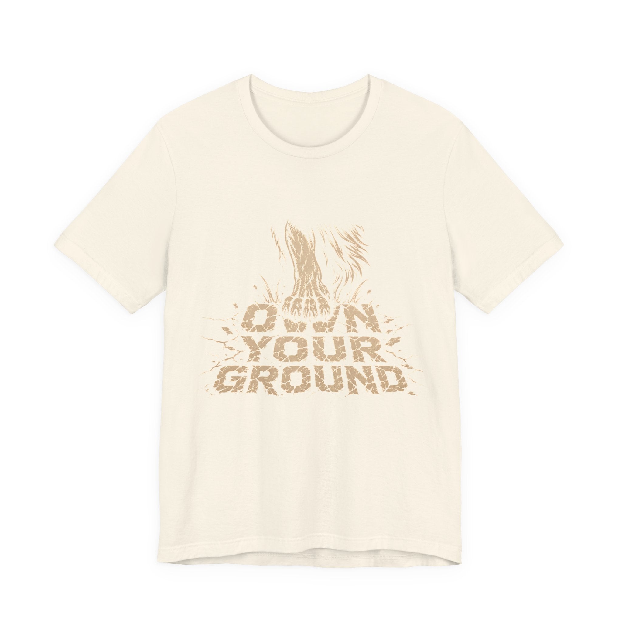 T‑Shirt — Own Your Ground Graphic Tee (Boot Print Design)