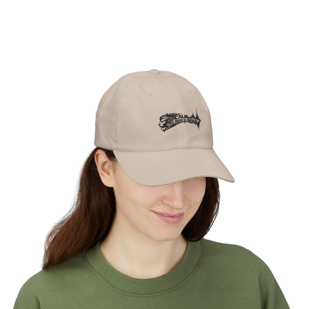 Dad Cap — 'Calm Before the Roar' Lion Graphic Baseball Hat