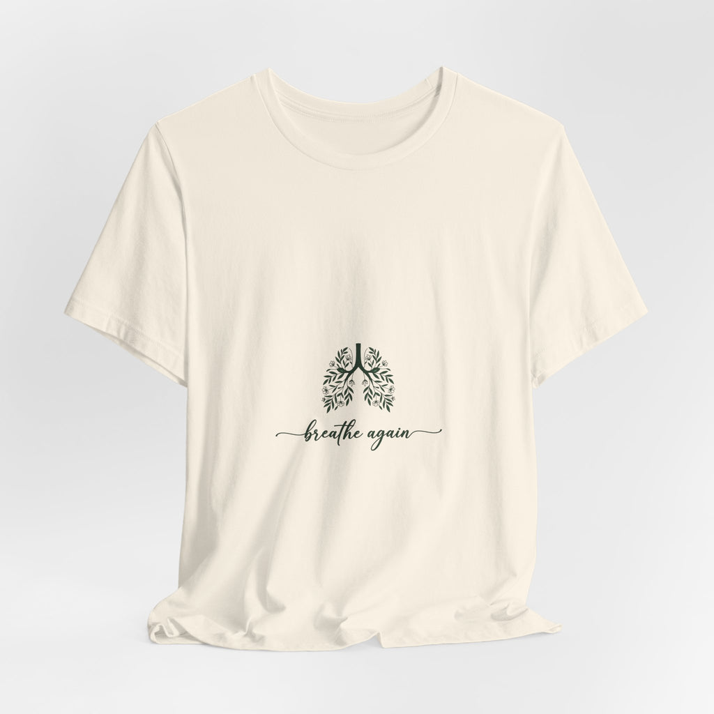 T-Shirt — 'Breathe Again' Botanical Lungs Tee