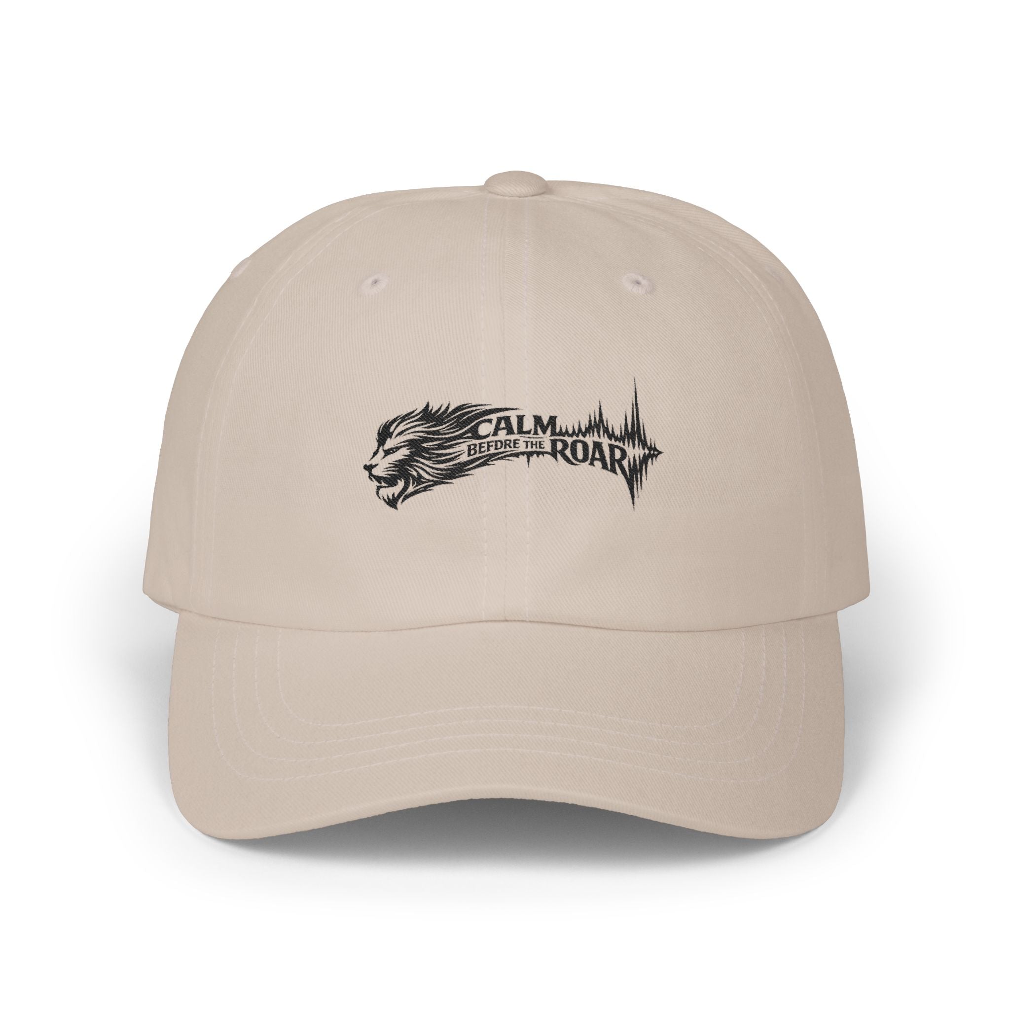 Dad Cap — 'Calm Before the Roar' Lion Graphic Baseball Hat
