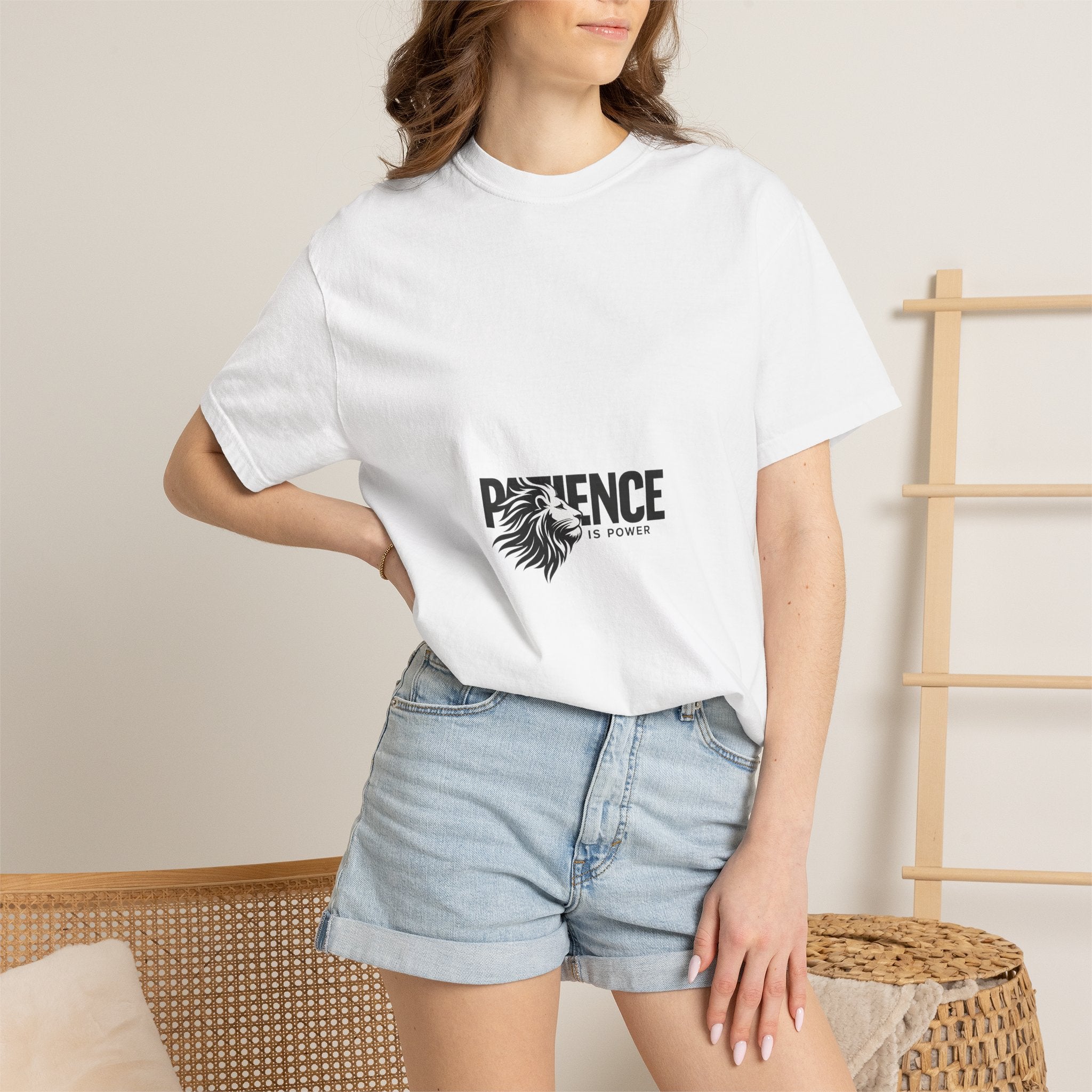 Patience Is Power Lion Graphic T-Shirt