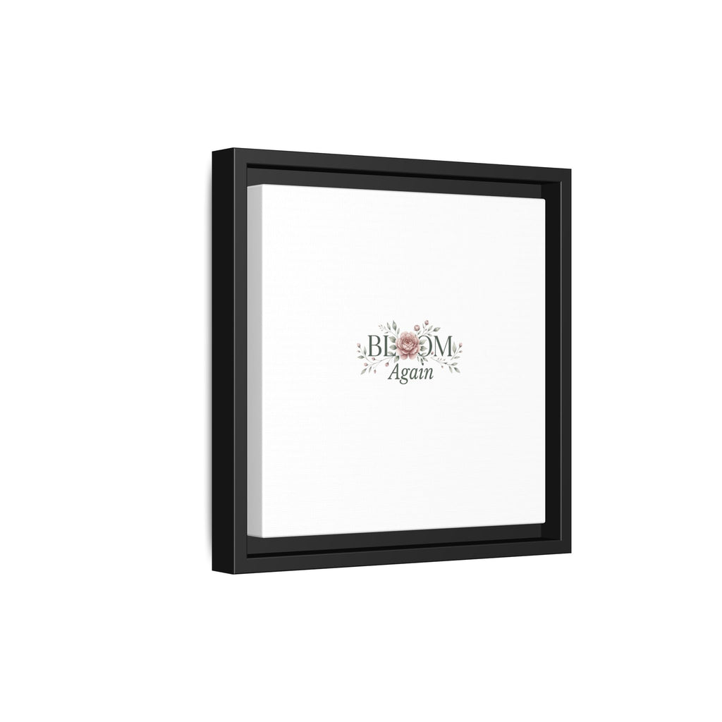 Bless Me Again Floral Matte Canvas Print, Framed Wall Art