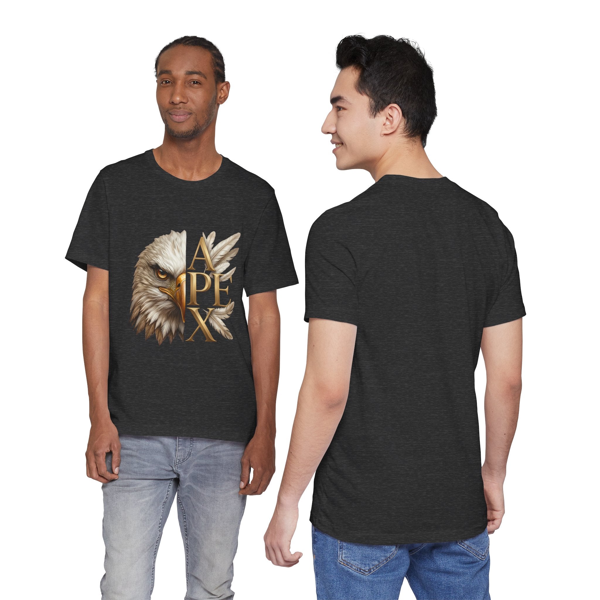 Apex Eagle T‑Shirt — Majestic Eagle Head with 'APEX' Gold Lettering