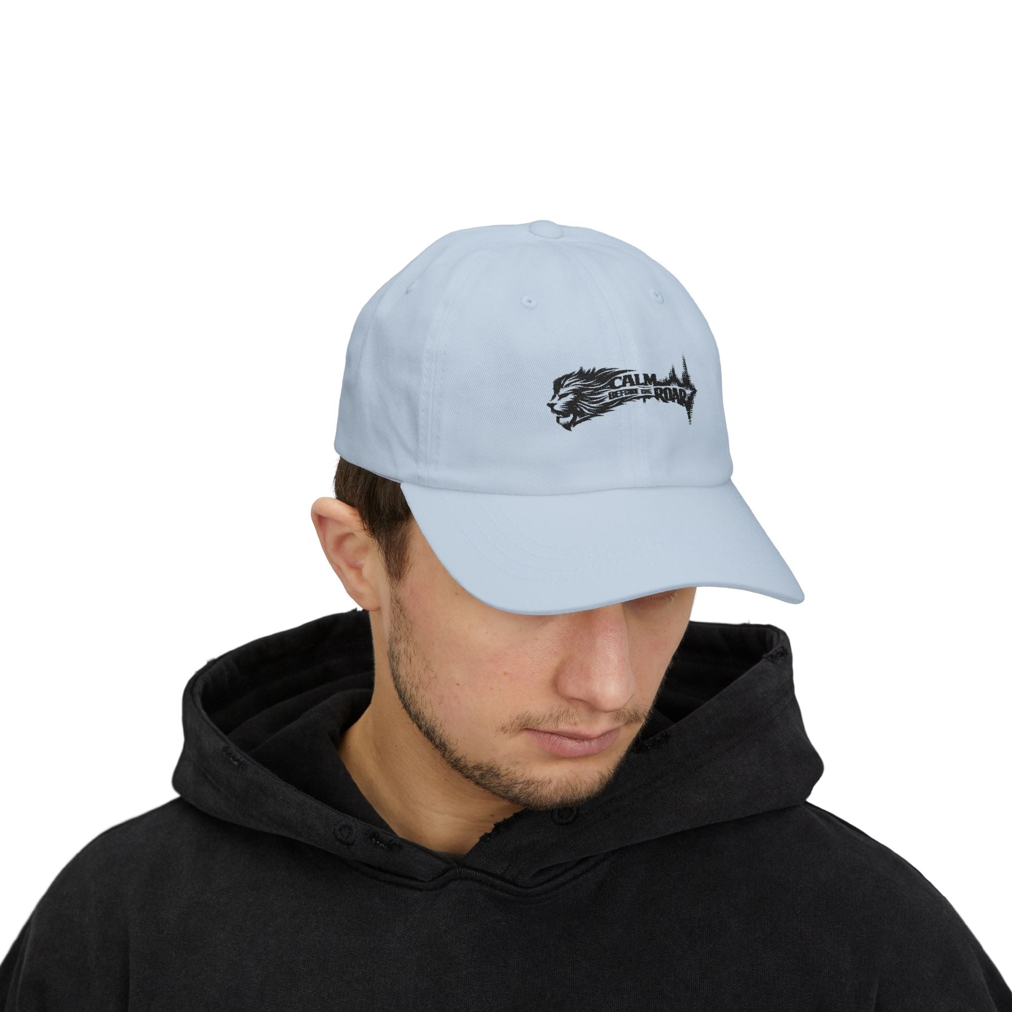 Dad Cap — 'Calm Before the Roar' Lion Graphic Baseball Hat
