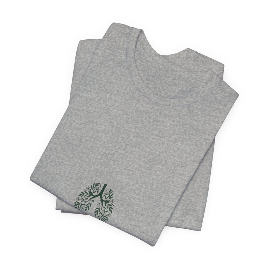 T-Shirt — 'Breathe Again' Botanical Lungs Tee