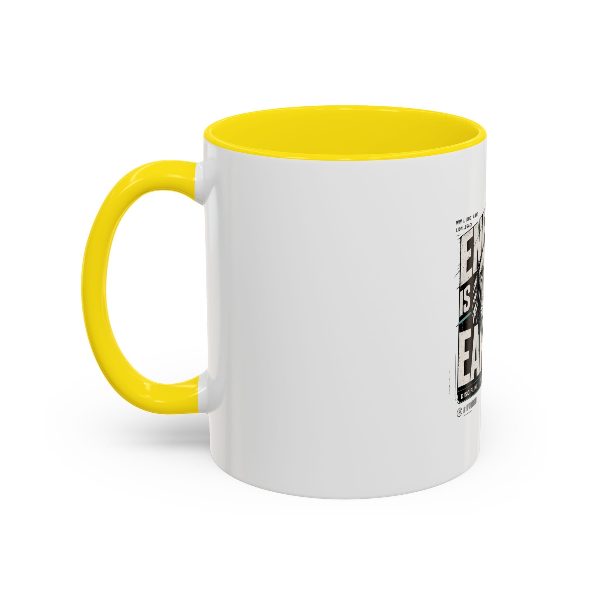 Energy Is Earned Lion Coffee Mug — Motivational Gym & Fitness Mug (11/15oz)